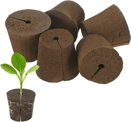 M METERXITY Paquete de 5 esponjas de cultivo, 3.1 x 2.4 x 2.8 pulgadas, esponjas de repuesto para crecimiento de raíces, vainas de semillas para