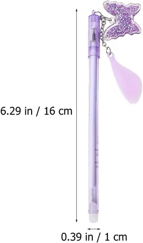 Miniatura 7 de 15 bolígrafos de gel con dije de mariposa, bolígrafo de gel novedoso, tinta neutra, bolígrafo de escritura, papelería, regalo para relleno
