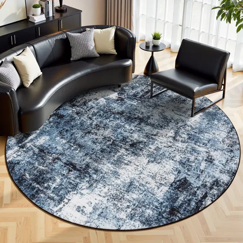 Miniatura 62 de Rugflix Alfombras de área de 8 x 10 pies para sala de estar, alfombra grande lavable, resistente a las manchas, pelo bajo, alfombra oscura moderna