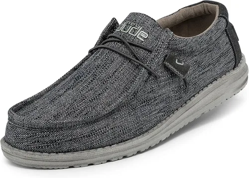 Hey Dude Wally - Zapatos para hombre varios colores zapatos para hombre mocasines con cordones cómodos y ligeros