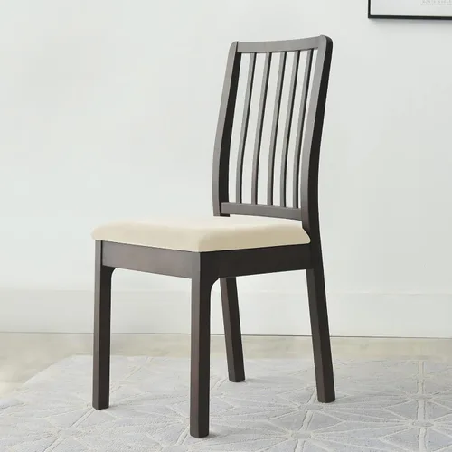 Miniatura 2 de Juego de 2 fundas elásticas para asiento de silla de comedor, de terciopelo suave, fundas protectoras universales extraíbles para sillas de comedor