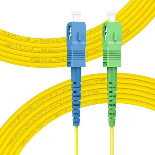 Miniatura 16 de Cable de Internet de fibra óptica LC/UPC a SC/APC, fibra de modo único OS2 0.5M/1.6 pies, Simplex, Opción de longitud: 1.6 ft-32.8 ft 9/125um