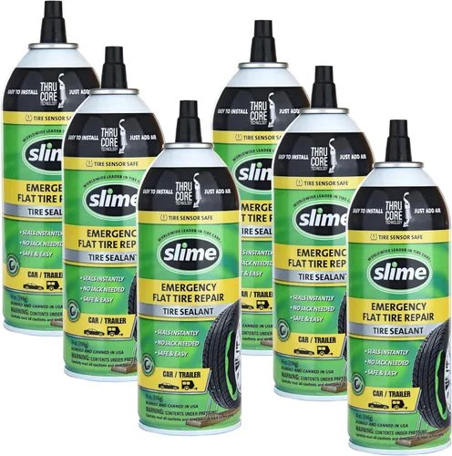 Miniatura 2 de Slime 60186 Sellador de reparación de pinchazos de neumáticos planos, reparación de emergencia para vehículos de carretera, adecuado