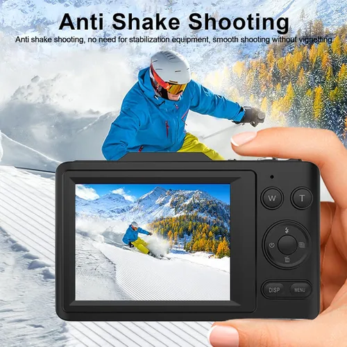 Miniatura 4 de Cámara digital 4K, cámaras de pantalla IPS HD de 48 MP de 2.8 pulgadas para fotografía, enfoque automático y antivibraciones, cámara compacta