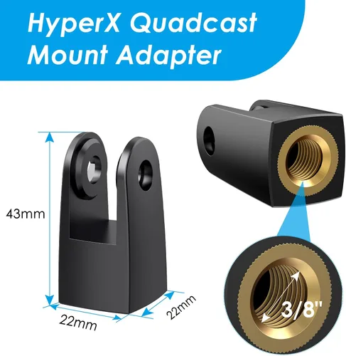 Miniatura 3 de 2 Pack HyperX Quadcast Stand Adapter for HyperX Microphone, Replacement Quadcast Adapter for HyperX Quadcast Boom Arm by YOUSHARES