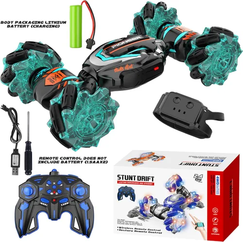 Miniatura 5 de Coche de Control Remoto, Coche de Acrobacias RC con Detección de Gestos, 4WD Transformable Fuera de Carretera para Girar, Coches RC de 2.4Ghz