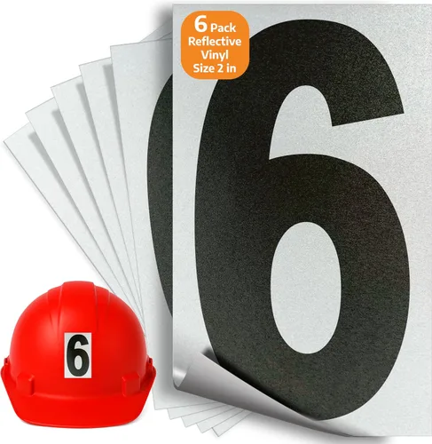 Miniatura 88 de iSYFIX Calcomanías de vinilo negro número 0 (Zero) – Paquete de 6 calcomanías de 1.5 pulgadas – Calcomanías de alta calidad, fondo reflectante
