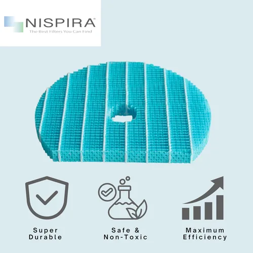 Miniatura 2 de Nispira Filtro de repuesto de humidificación premium compatible con purificador de aire Sharp Humidificador KC-850U KC-860U. En comparación