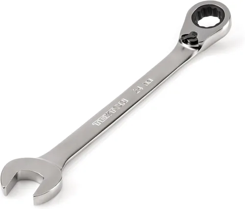 TEKTON WRC23424 - Llave combinada de trinquete reversible de 12 puntos de 24 mm | 0.945 pulgadas