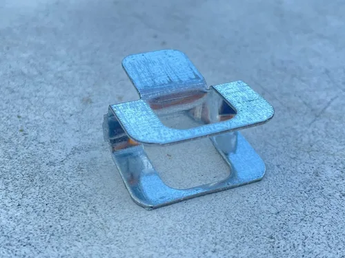 Miniatura 5 de Sandbaggy 500 clips de madera contrachapada H para techos, revestimiento de borde de panel, acero de calibre 20, galvanizado por inmersión