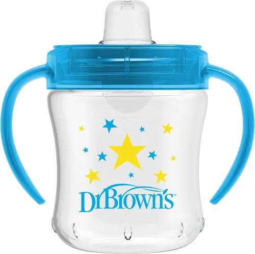 Miniatura 8 de Dr. Brown's Milestones Vaso de aprendizaje con boquilla suave con asas, Conejito Rosa Héroe, libre de BPA, 9 oz/270 mL, 9m+ Pink Bunny Hero