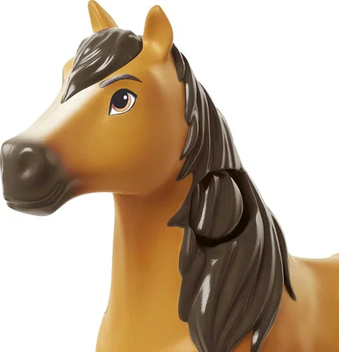 Miniatura 6 de Mattel Spirit Untamed Muñeca Lucky y Figura de Caballo Spirit, Set de Juego Cabalgar Juntos y 2 Accesorios, la Muñeca "Salta" y "Monta" en Caballo
