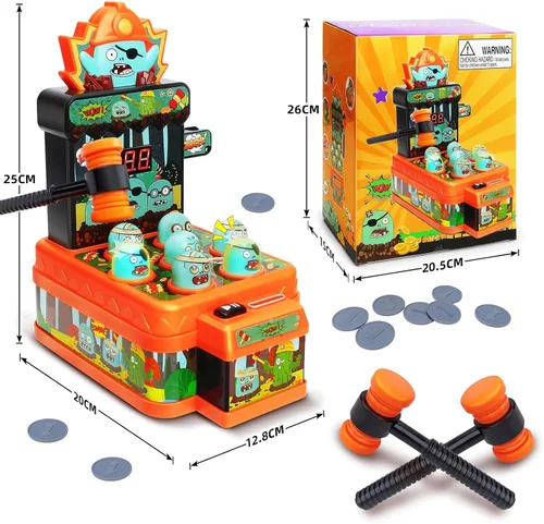 Miniatura 7 de Juguetes de juego de arcade para niños de 3 años, Whack Game Mole, mini juguetes electrónicos interactivos de martillaje y golpeteo, idea de regalo