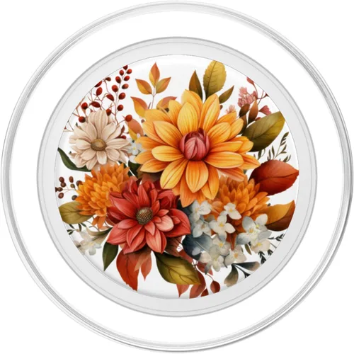 Miniatura 2 de Linda flor de otoño sublimación Clipart Hojas de otoño PopSockets MagSafe PopGrip para iPhone