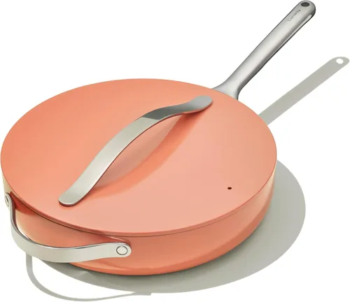 Miniatura 11 de Caraway Sartén Salteadora Antiadherente de Cerámica con Tapa (4.5 cuartos de galón, 11.8 pulgadas), no tóxica, sin PTFE ni PFOA, apta para horno