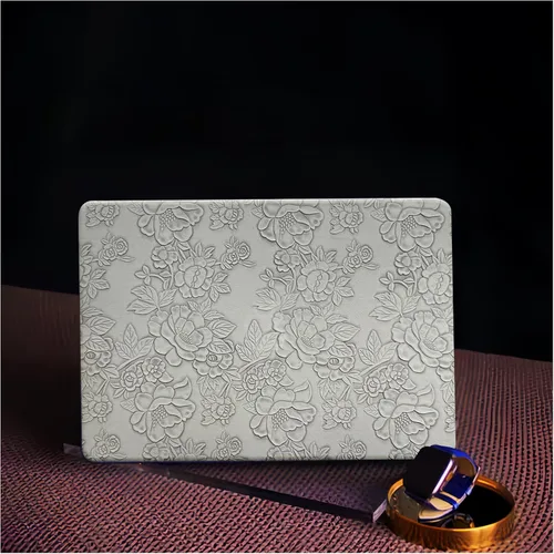 Miniatura 47 de Funda a cuadros para MacBook Air de 13 pulgadas M5 M4 M3 M2 2026-2022 A3240 A3113 A2681, piel a cuadros con textura a cuadros para MacBook Air 13.6