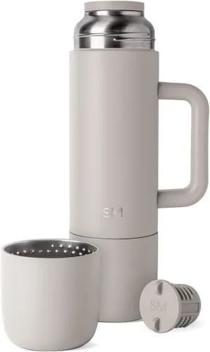 Miniatura 10 de Simple Modern Botella de Bebida Caliente Aislada de 36oz con 2 Tazas Termo de Café de Viaje para Bebidas Calientes Tapa de Girar y Verter