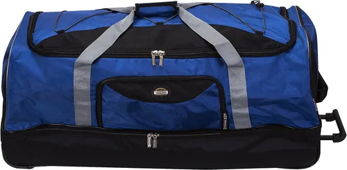 Miniatura 2 de Rockland Bolsa de lona con ruedas para equipaje, marino, Bolsa de lona con ruedas