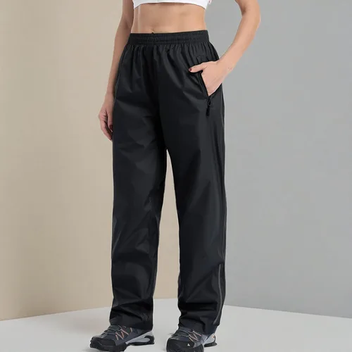 Miniatura 6 de Pantalones de lluvia para mujer, impermeables, ligeros, resistentes al viento, para golf, pesca, senderismo