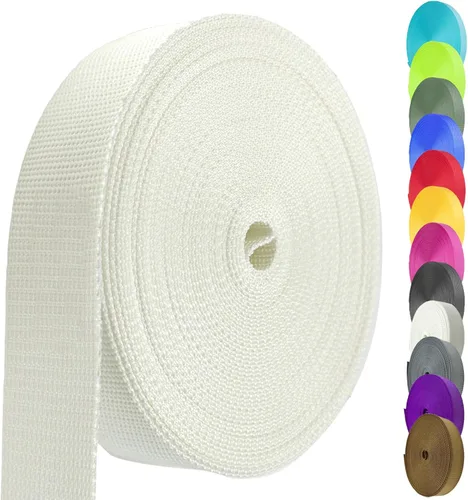 Miniatura 25 de Cinta de nailon de 1.5 pulgadas, correa de nailon resistente de 12 yardas, cinta de nailon duradera para equipo de interior o exterior, manualidades