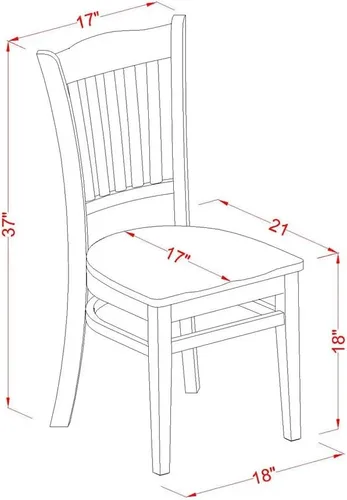 Miniatura 11 de East West Furniture SUGR5-LWH-W - Juego de mesa de comedor de 5 piezas para 4 personas, incluye una mesa de cocina redonda con gotas y estantes y 4
