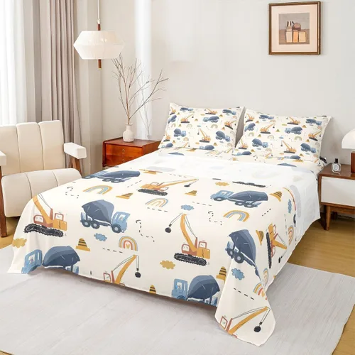 Miniatura 27 de Castle Fairy Juego de sábanas de motocross tamaño twin, juego de ropa de cama verde con diseño de panal ombré, decoración de habitación de niños