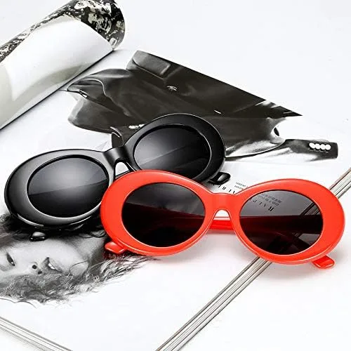 Miniatura 5 de Armear Clout - Gafas de sol ovaladas, estilo retro, vintage, con lentes redondas