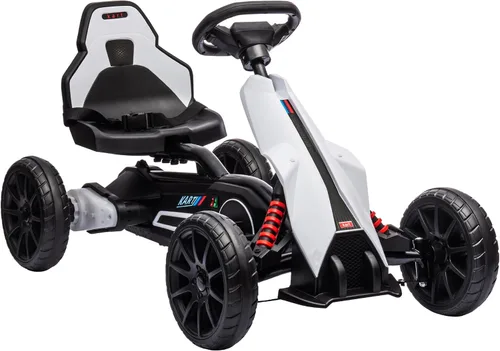 Miniatura 12 de Aosom Go Kart eléctrico de 12 V para niños, juguete para montar al aire libre con accionamiento hacia adelante hacia atrás y velocidad ajustable