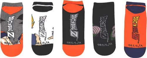 Miniatura 3 de Everything Legwear Calcetines de Dragon Ball Z (5 pares) (1 tamaño) Dragon Ball Z Merchandise Anime Goku, Piccolo Calcetines de corte bajo