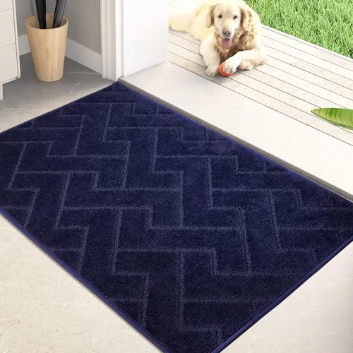 Miniatura 13 de PURRUGS Alfombra de fácil cuidado de 6 x 9 pies, antideslizante, lavable a máquina, tapete para puerta de perro, resistente a las manchas