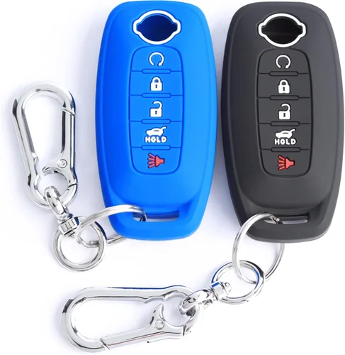 Miniatura 7 de TANDRIVE Funda para llavero de 5 botones para Nissan Rogue Pathfinder 2023-2026 y Sentra 2024-2026, silicona, paquete de 2, color negro