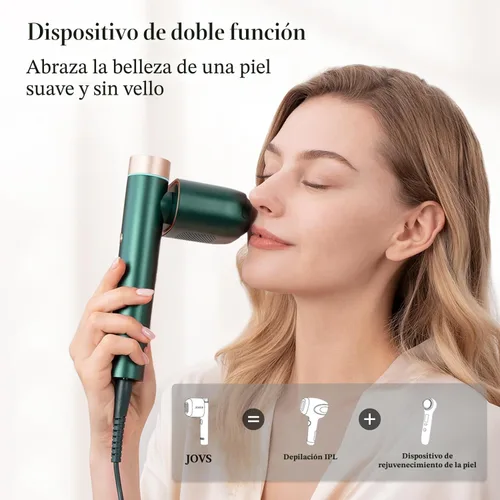Miniatura 6 de JOVS Depilación láser, [energía 24J] Depilación IPL para mujeres y hombres, tecnología de enfriamiento de hielo de zafiro sin dolor de 37 °F, 6 Verde