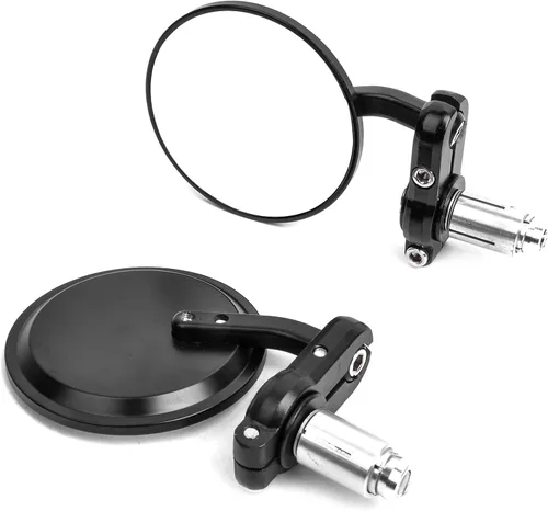 Miniatura 4 de 7/8 "0.866 in motocicleta retrovisores espejos retrovisores vista trasera manillar extremo negro se adapta a 250 390 690