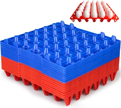Miniatura 9 de 8 cajas de plástico para huevos para 30 huevos, cajas apilables para huevos con capacidad para múltiples huevos para granjeros de pollos domésticos