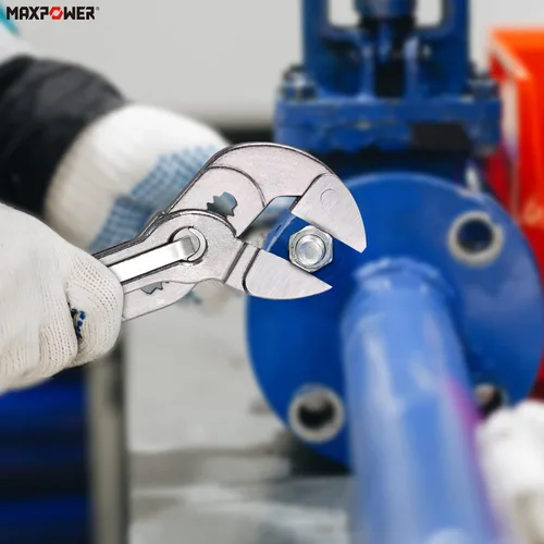 Miniatura 5 de MAXPOWER Llave de alicates de 10 pulgadas, botón de ajuste rápido, apertura máxima de mandíbula de 1.260 in