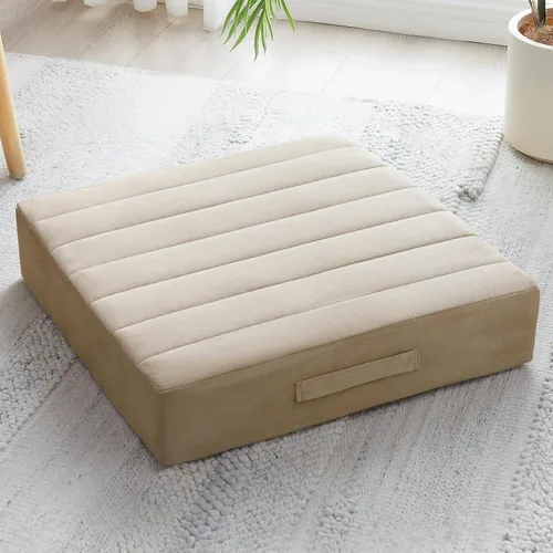 Miniatura 12 de JKMAX 2 Piezas Almohadas de Espuma de Alta Densidad para Piso - Almohadas Grandes Mejoradas para Asientos de Adultos - Cojín de Piso para Exteriores