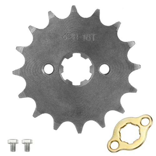 Miniatura 11 de HIAORS 428 13T 17mm Piñones de Motor Delantero para Motocicleta para 50cc 70cc 110cc 125cc 140cc 160cc TaoTao Roketa Coolster Sunl Lifan Chinese ATV