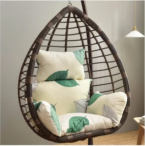 Miniatura 19 de ZTGL Cojines para silla de huevo, cojín para silla de huevo, cojín grueso para interiores y exteriores, para patio, jardín, rojo vino