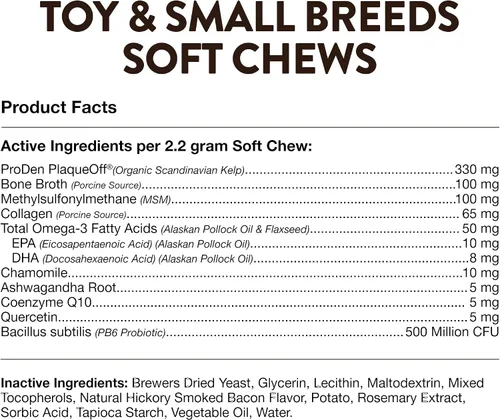 Miniatura 6 de NaturVet Suplemento para Razas Pequeñas - para Apoyo Articular, Digestión, Cuidado de la Piel y el Pelaje - Multivitamínicos para Perros
