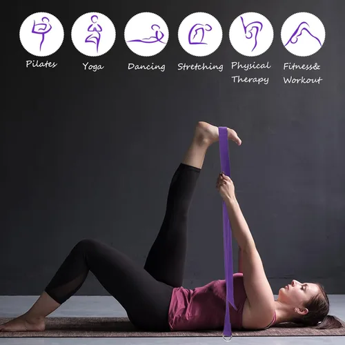 Miniatura 4 de Wettarn Juego de 30 bloques de yoga y correa de yoga, 15 bloques de yoga antideslizantes con 15 piezas de anillo en D de metal, correa de yoga