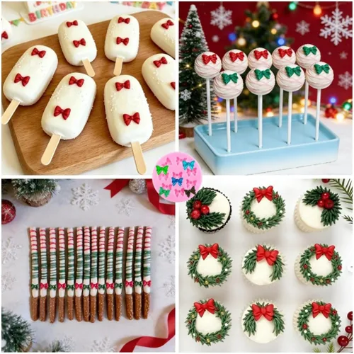 Miniatura 4 de Mini lazos de silicona para fondant, molde de lazo, moldes de chocolate para pastel de dulces, moldes para decoración de pasteles, postres
