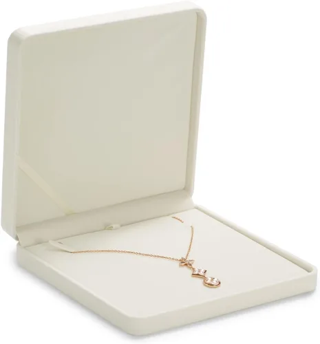 Miniatura 9 de Oirlv Caja de regalo de collar grande de terciopelo Collar de perlas Caja de joyería blanca