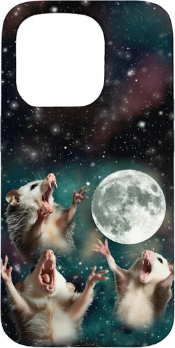 Miniatura 14 de Three Possum Moon 3 Opossum Funny Weird Cursed Meme Case para iPhone 17