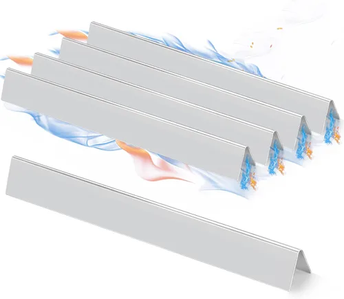 Miniatura 13 de GasSaf Barras aromatizantes de 17.5 pulgadas para Weber Genesis 300 E310 E20 E330, barras aromatizantes 7620 7621 para parrillas Weber Genesis 300