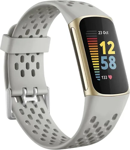 Miniatura 18 de Getino Bandas compatibles con Fitbit Charge, correas deportivas de repuesto ajustables transpirables suaves para Fitbit Charge 5/6, Negro
