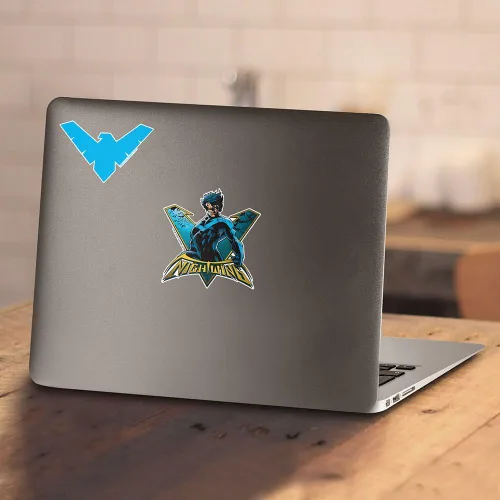 Miniatura 4 de Popfunk Sudadera clásica con capucha y calcomanías con logotipo de Nightwing