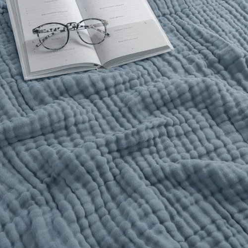Miniatura 19 de Comfy Cubs - Manta de muselina para bebés, recién nacidos y niños pequeños, 6 capas algodón suave ligero, grande 40 x 40 pulgadas, transpirable