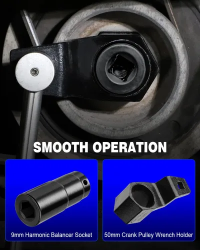 Miniatura 2 de BETOOLL Juego de llaves de sujeción de llave de manivela de 0.748 in y llave de cigüeñal de 1.969 in compatible con motores Honda y Acura