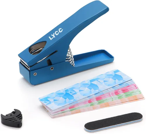 Miniatura 9 de paquete de regalo de lujo para hacer púas de guitarra DIY, cortador de púas de guitarra premium, 16 tiras de clip de paleta y una lima para suavizar