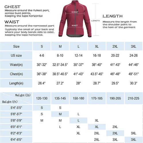 Miniatura 7 de Cycling Jackets for Men, Reflective Running Jacket Men Winter Cold Weather Cycling Clothing Full Zip with Pockets